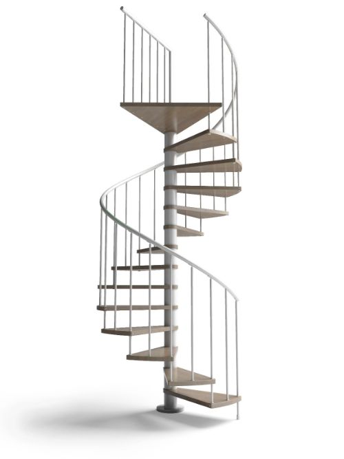 Escalera caracol en kit modelo Premium C20